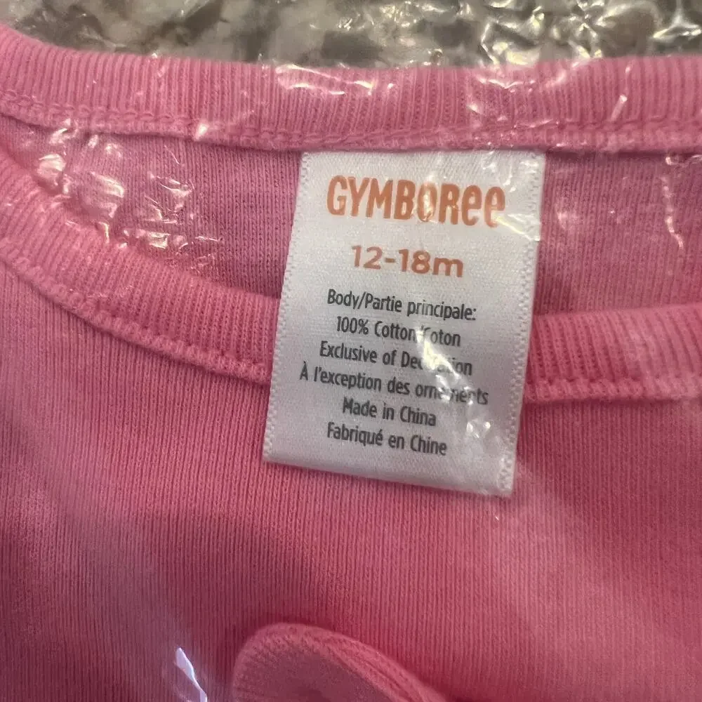 NWT Gymboree Pink W/Embroidered Easter Egg Basket Top